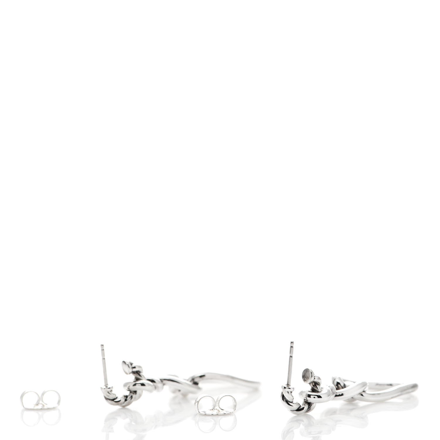 David Yurman Sterling Silver Continuance Triple Drop Earrings 3 of 6
