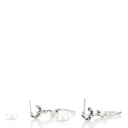 David Yurman Sterling Silver Continuance Triple Drop Earrings 3 of 6