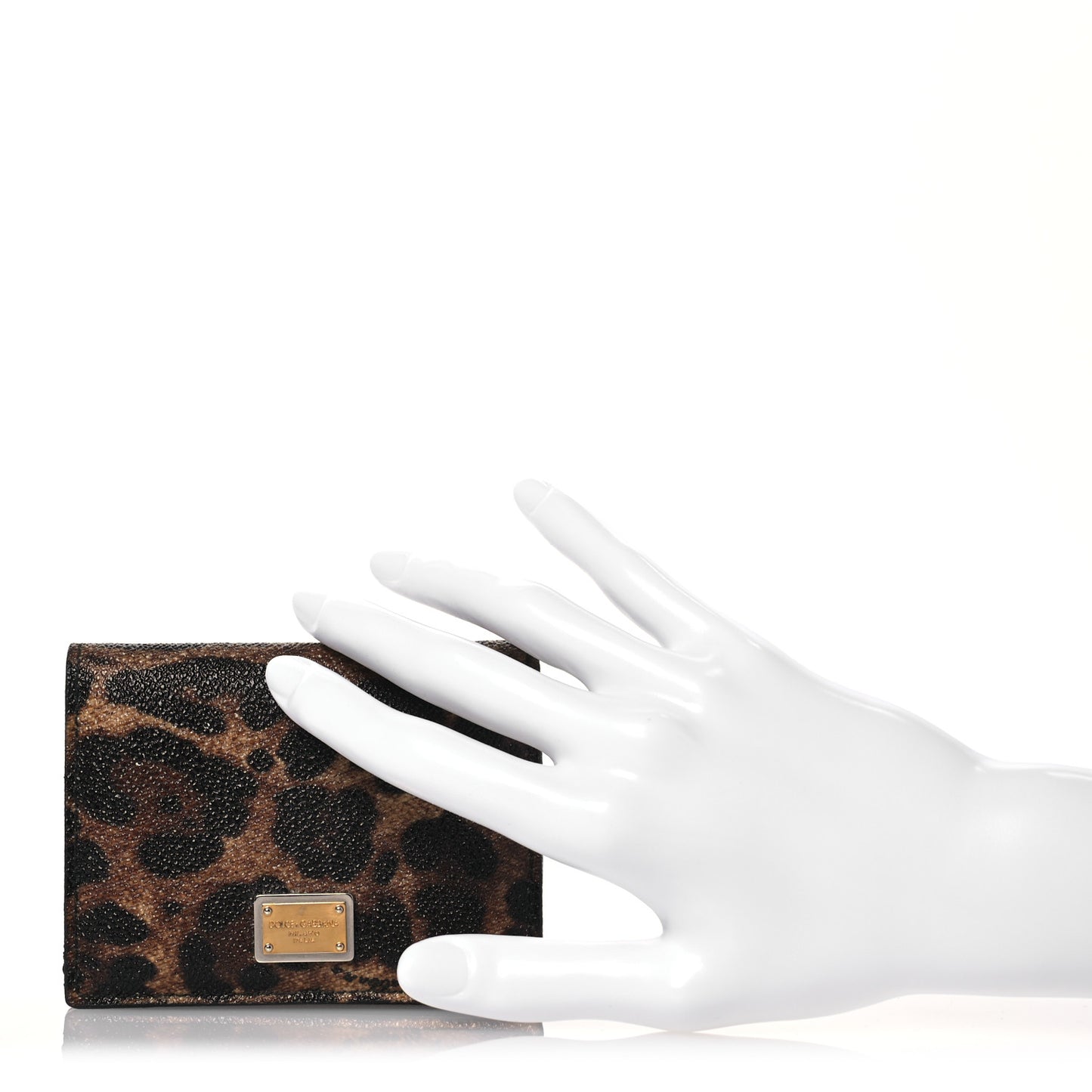 Dauphine Leopard Print Flap Card Holder