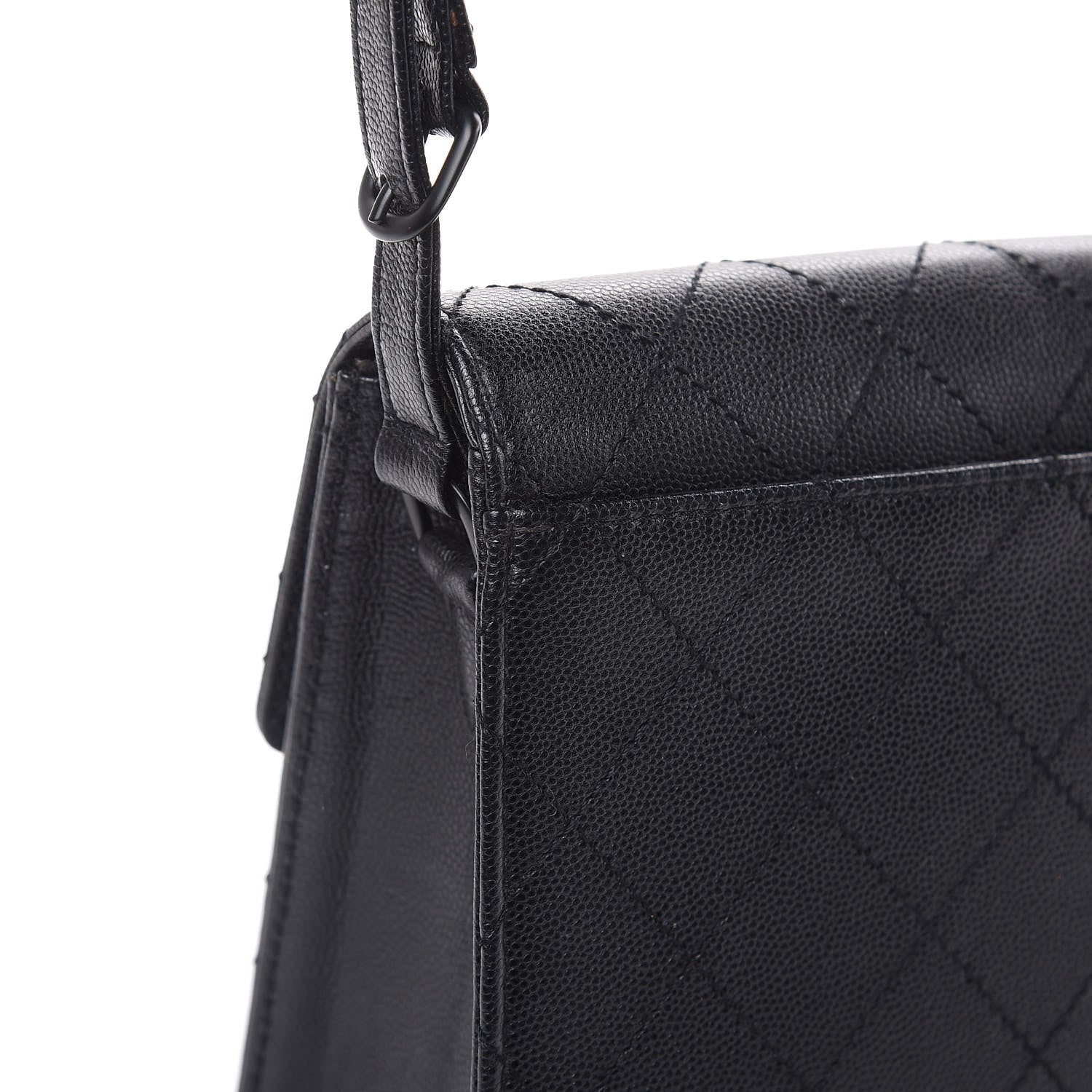 Chanel Caviar Diamond Stitched Square Flap So Black 11 of 15