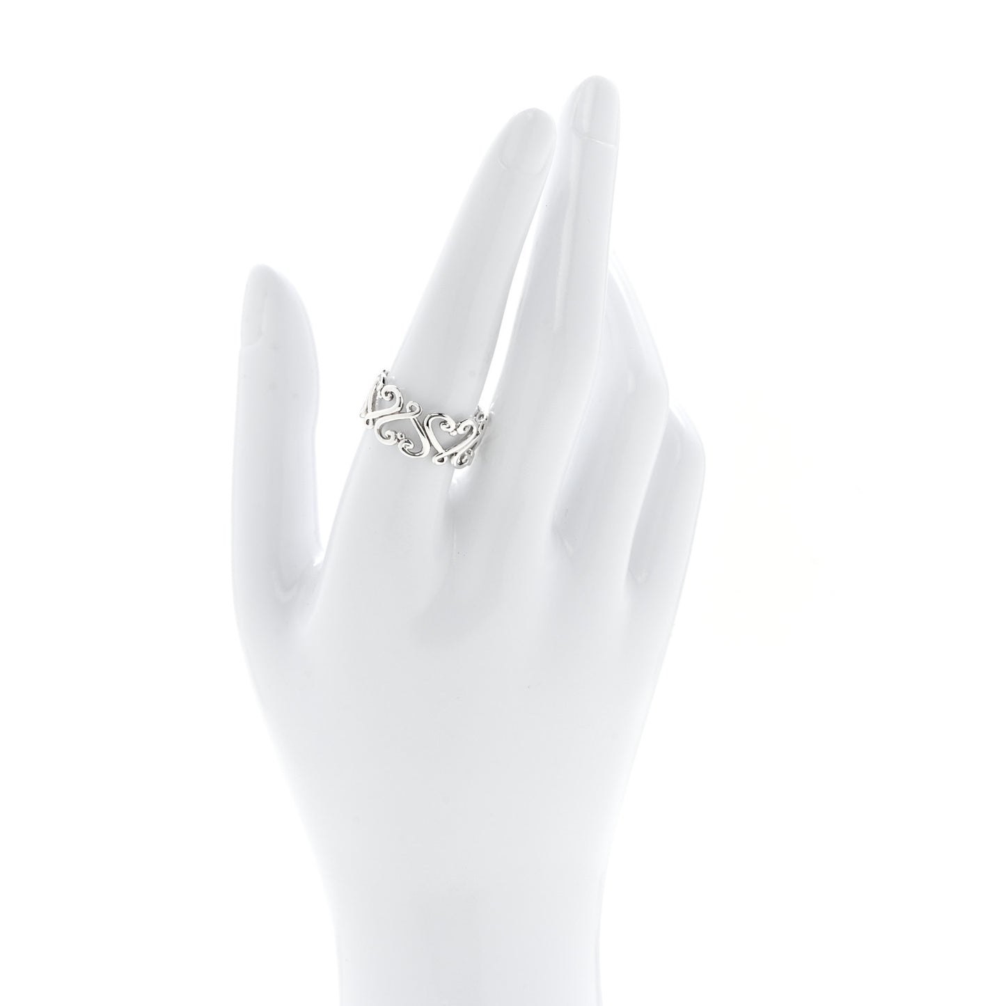 Sterling Silver Paloma Picasso Venezia Goldoni Heart Band Ring 57 8