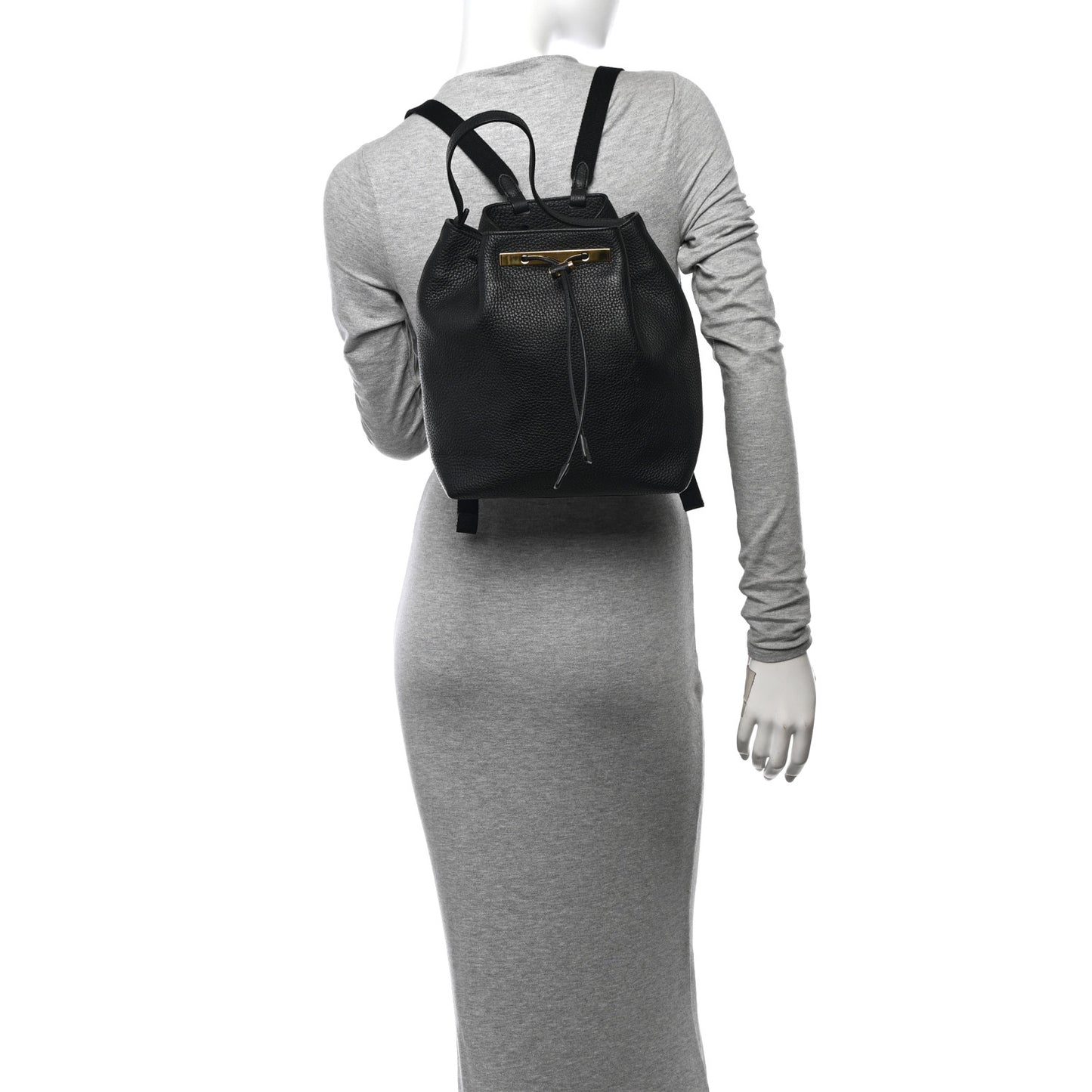 Grained Calfskin Backpack 11 Black