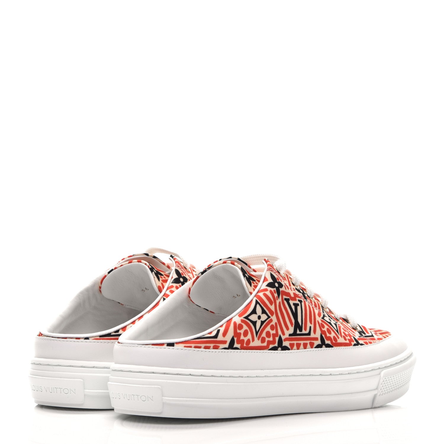 Louis Vuitton Nylon Monogram Crafty Open Back Sneaker 36 4 of 11