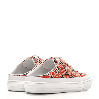 Louis Vuitton Nylon Monogram Crafty Open Back Sneaker 36 4 of 11