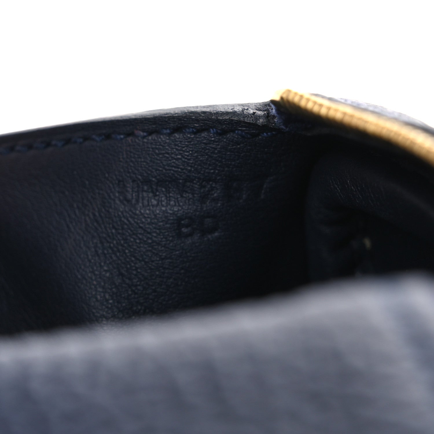 Hermes Taurillon Clemence Mini Lindy 20 Bleu Nuit 7 of 13