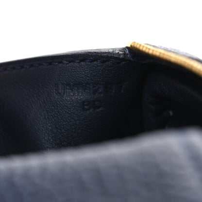 Hermes Taurillon Clemence Mini Lindy 20 Bleu Nuit 7 of 13
