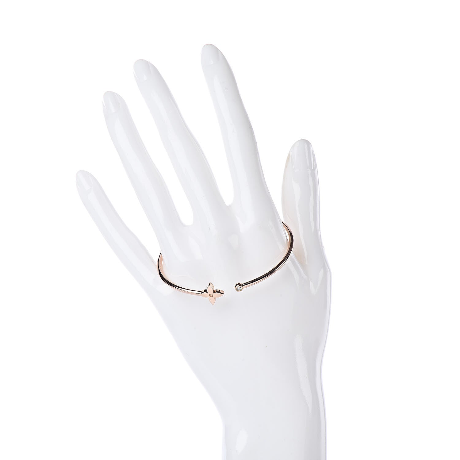 Louis Vuitton 18K Pink Gold Diamond Idylle Blossom Twist Bracelet 2 of 4