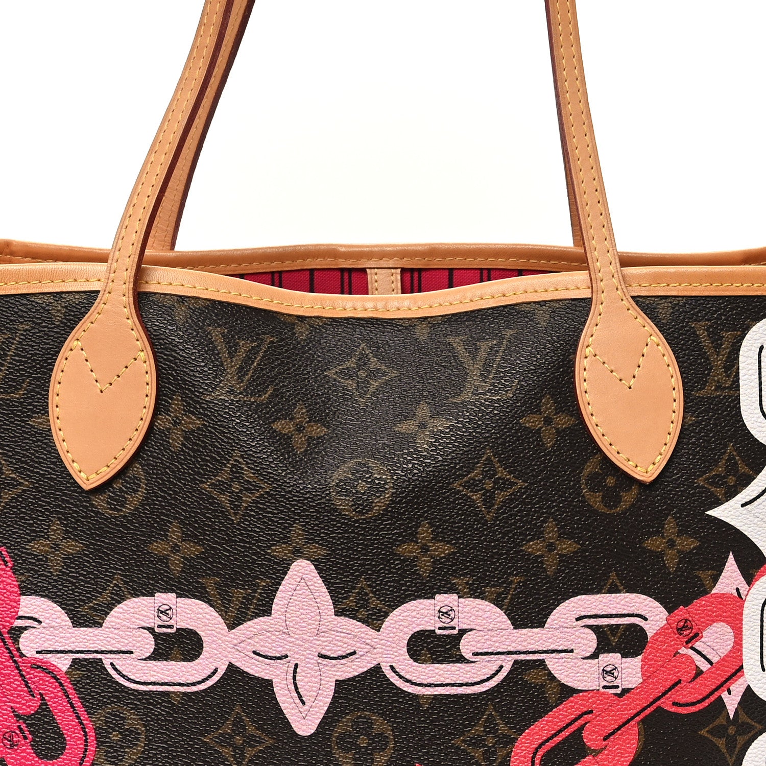 Louis Vuitton Monogram Bay Neverfull MM Rose Ballerine Poppy 9 of 12