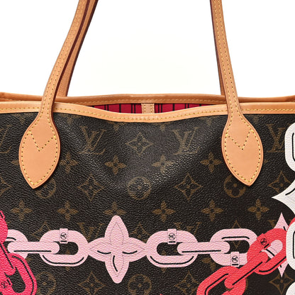 Louis Vuitton Monogram Bay Neverfull MM Rose Ballerine Poppy 9 of 12