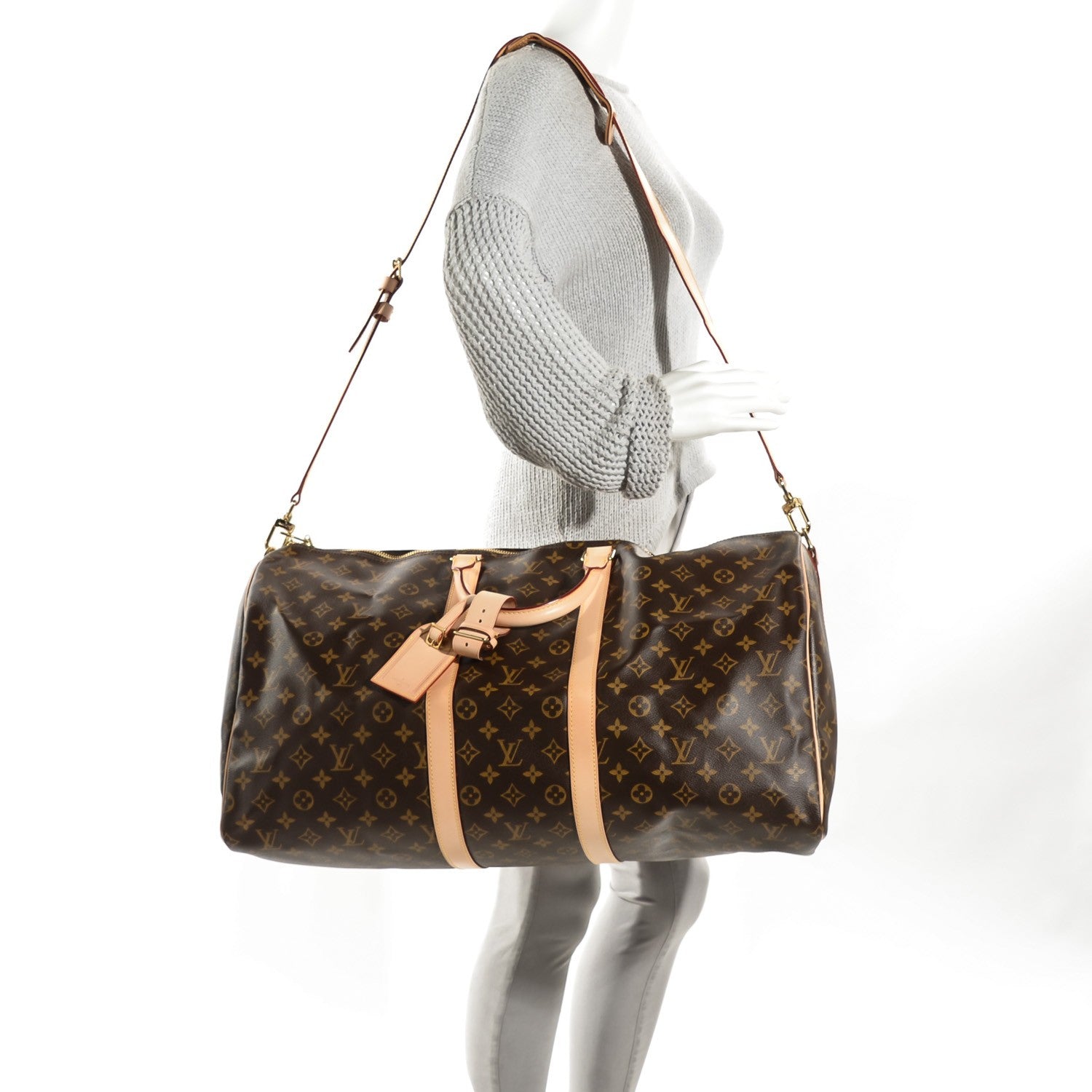 Louis Vuitton Monogram Keepall Bandouliere 55 2 of 8