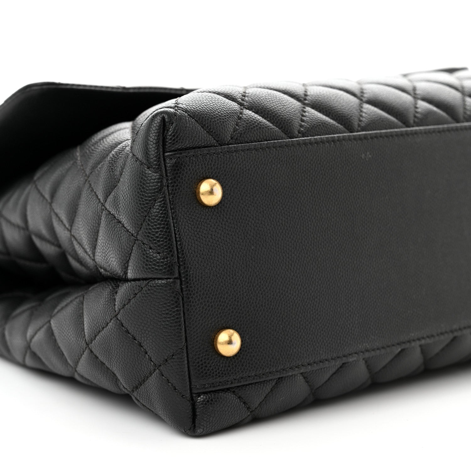 Chanel Caviar Quilted Medium Coco Handle Flap Black 9 of 11