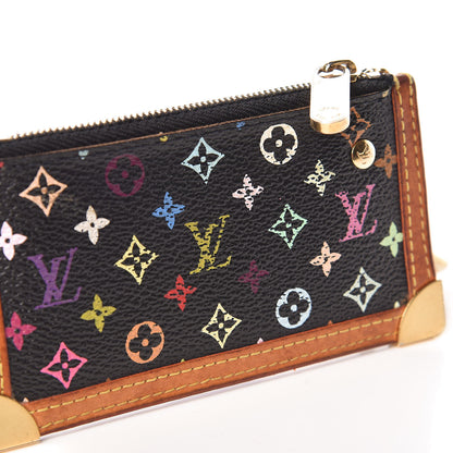 Louis Vuitton Monogram Multicolor Key Pouch Black 10 of 11