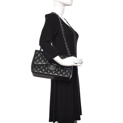 Chanel Caviar Quilted Jumbo Double Flap Black 2 of 11