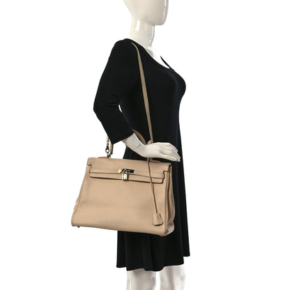 Hermes Taurillon Clemence Kelly Retourne 35 Poudre 2 of 22