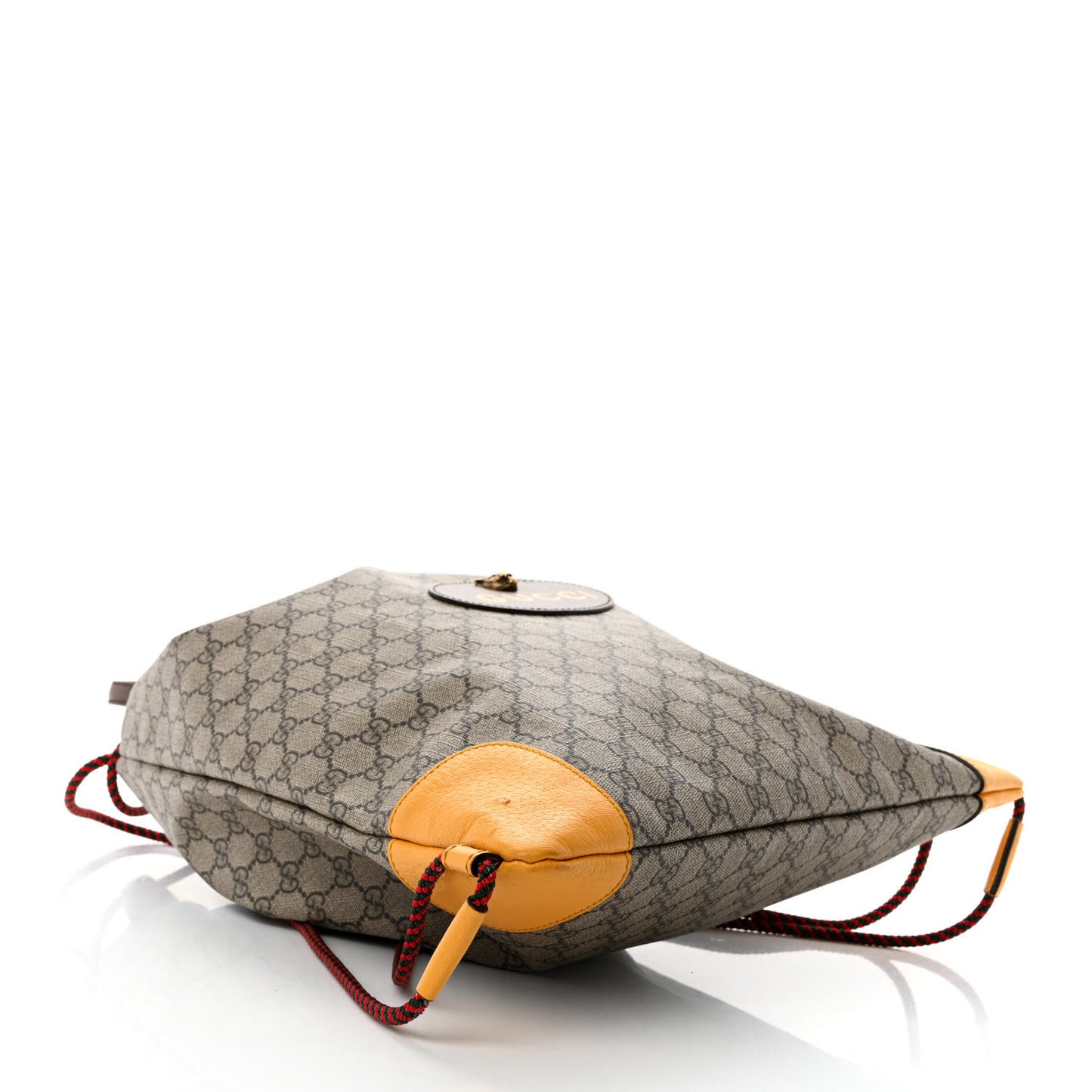 GG Supreme Monogram Neo Vintage Drawstring Backpack Beige New Acero Crop