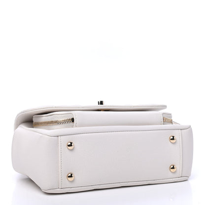 Chanel Caviar Quilted Medium Business Affinity Flap White 3 of 6