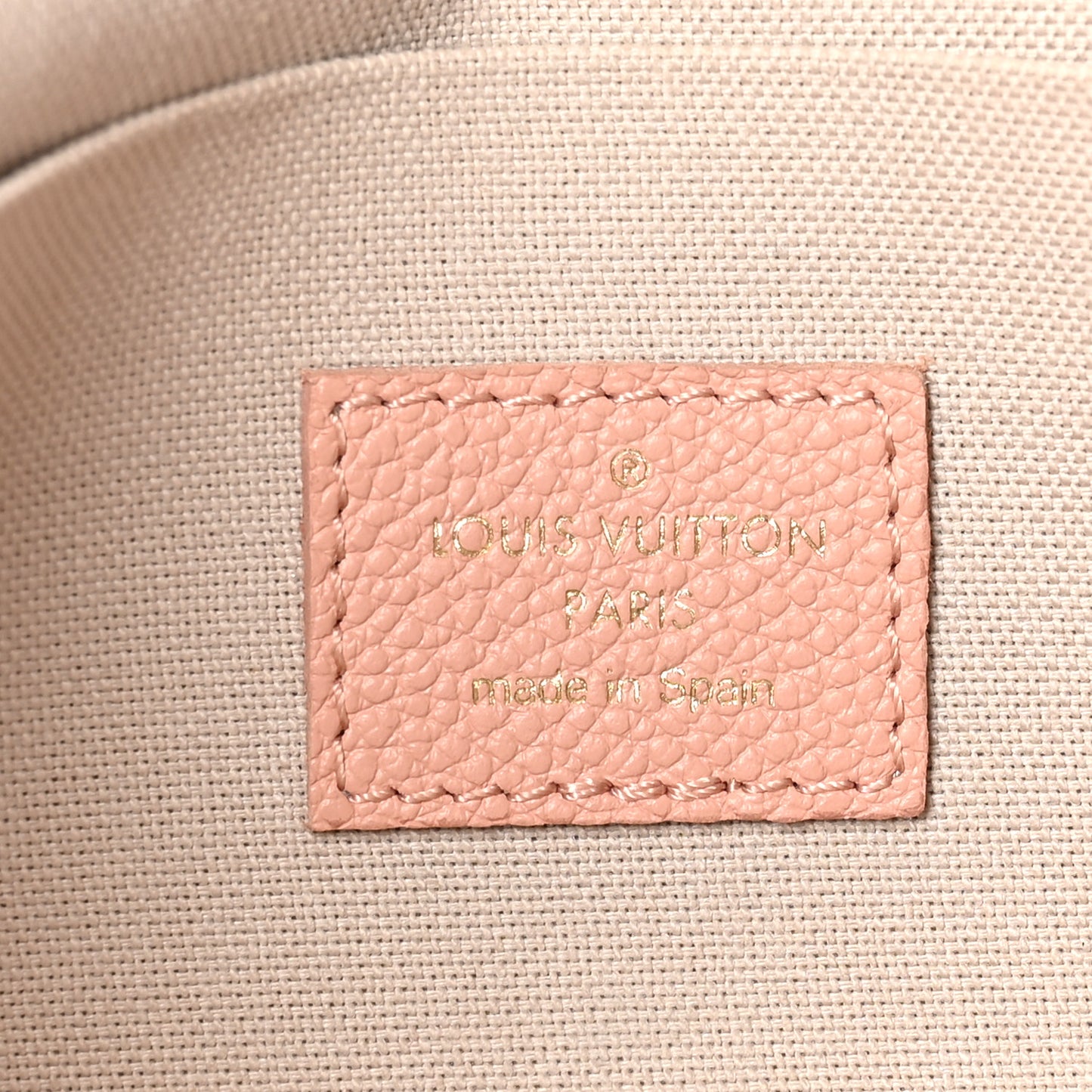 Empreinte Monogram Giant Felicie Pochette Chain Wallet Rose Trianon Creme