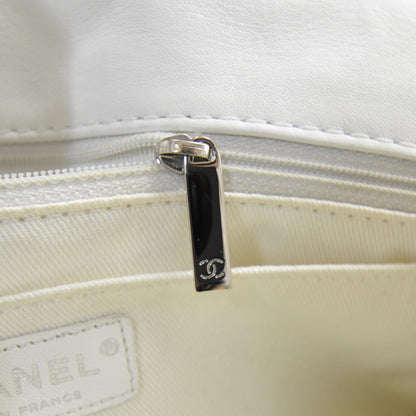 Chanel Lambskin Icons Secret Label Medium Flap White 10 of 12