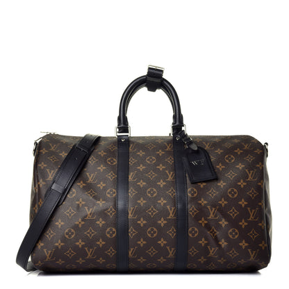 Louis Vuitton Monogram Macassar Keepall Bandouliere 45 1 of 9