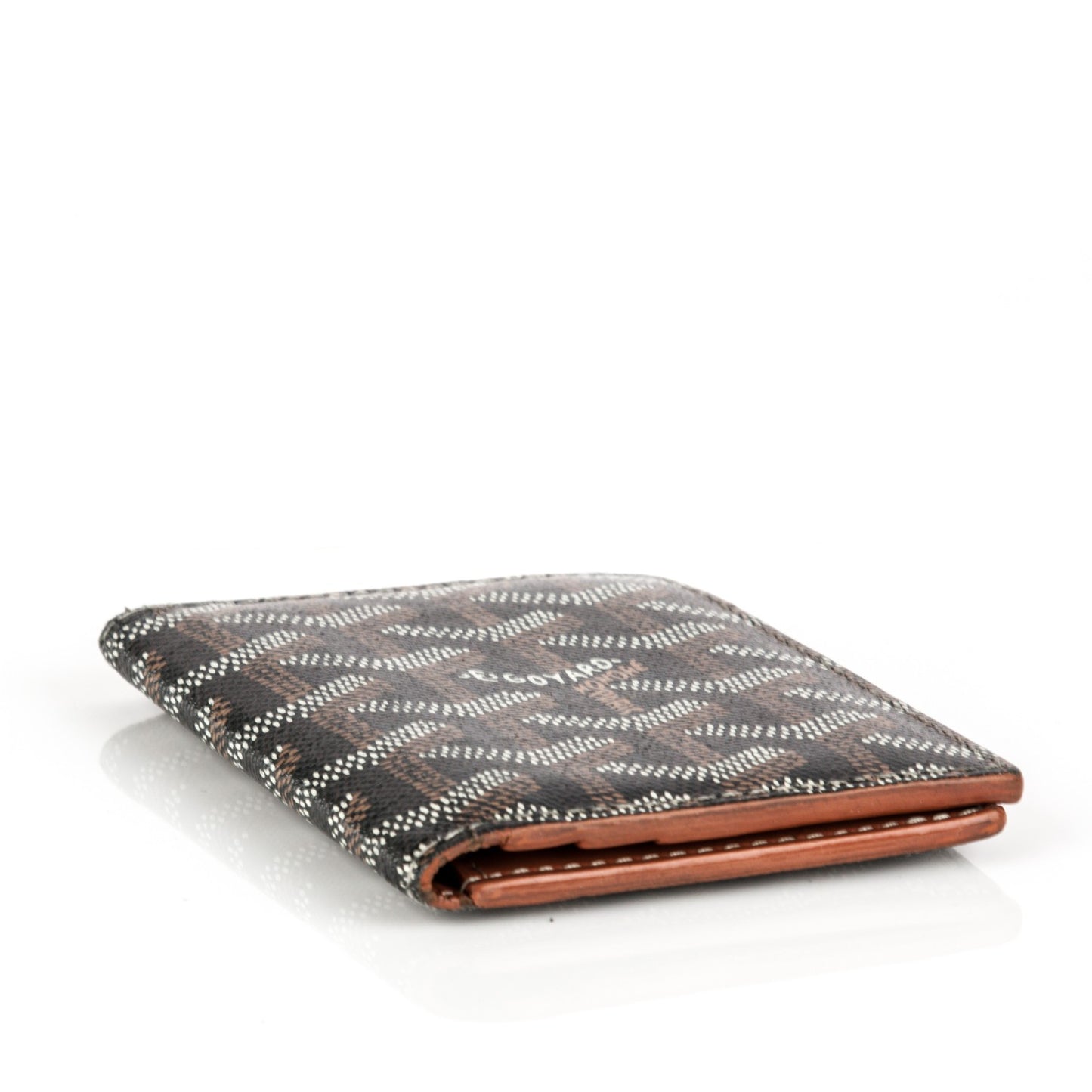 Goyardine Saint Marc Folding Card Case Black