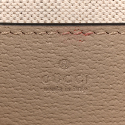 Gucci GG Supreme Monogram Textured Dollar Calfskin Web Mini Ophidia Envelope Shoulder Bag Beige Mystic White Oatmeal 6 of 12