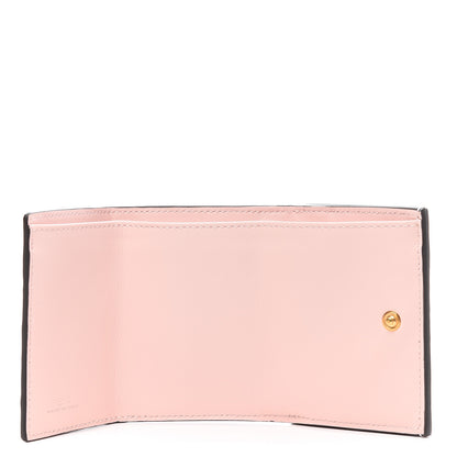 Fendi Ostrich Vitello Century Lucido F is Fendi Micro Tri-Fold Envelope Wallet Confetto 6 of 8