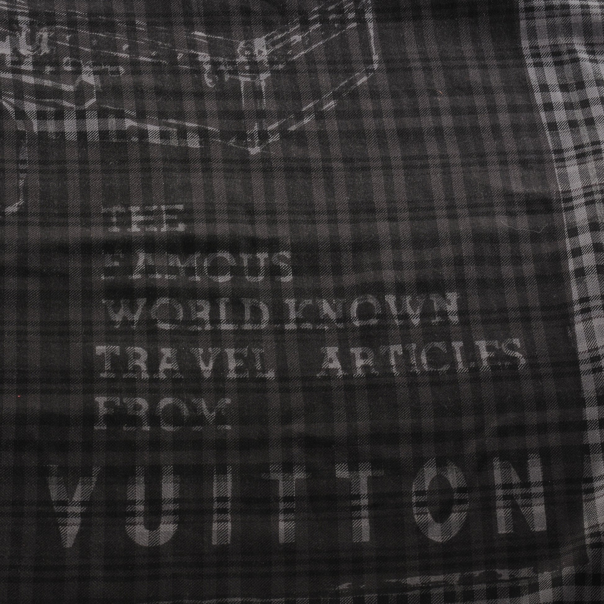 Louis Vuitton Mens Fleece Wool Silk Trunks Shawl 1 of 6