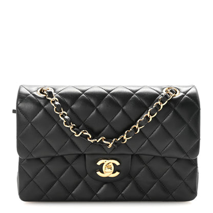 Chanel Lambskin Quilted Small Double Flap Black 1 of 11
