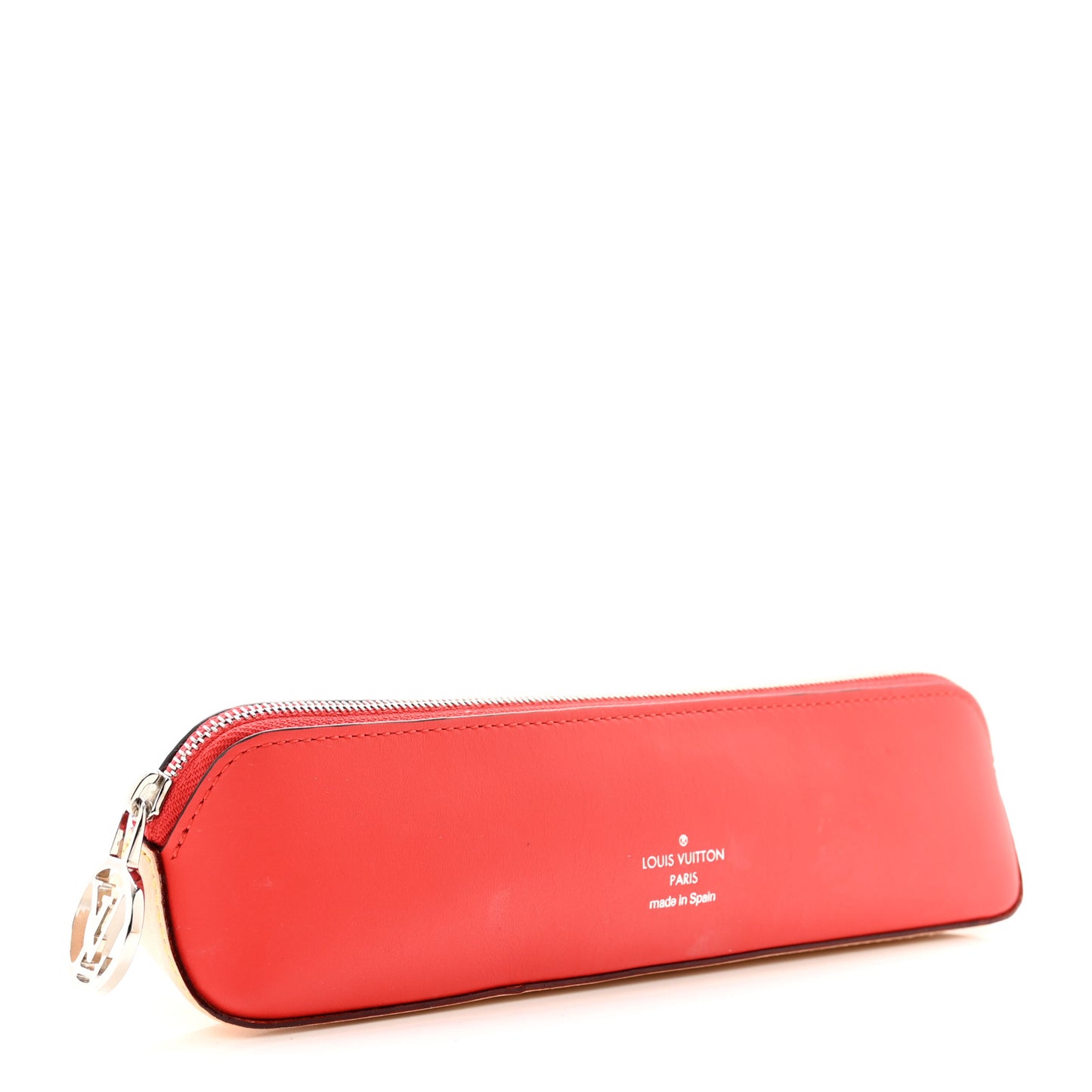Monogram Elizabeth Pencil Pouch Red