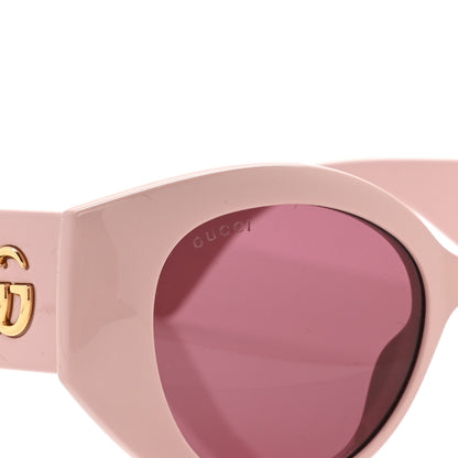 Gucci Acetate GG Cat Eye Sunglasses GG0809S Pink 7 of 8
