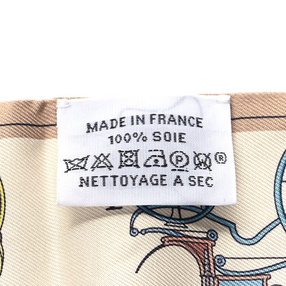 Hermes Silk Les Voitures Nouvelle Twilly Vert Amande Bleu Glacier 3 of 4