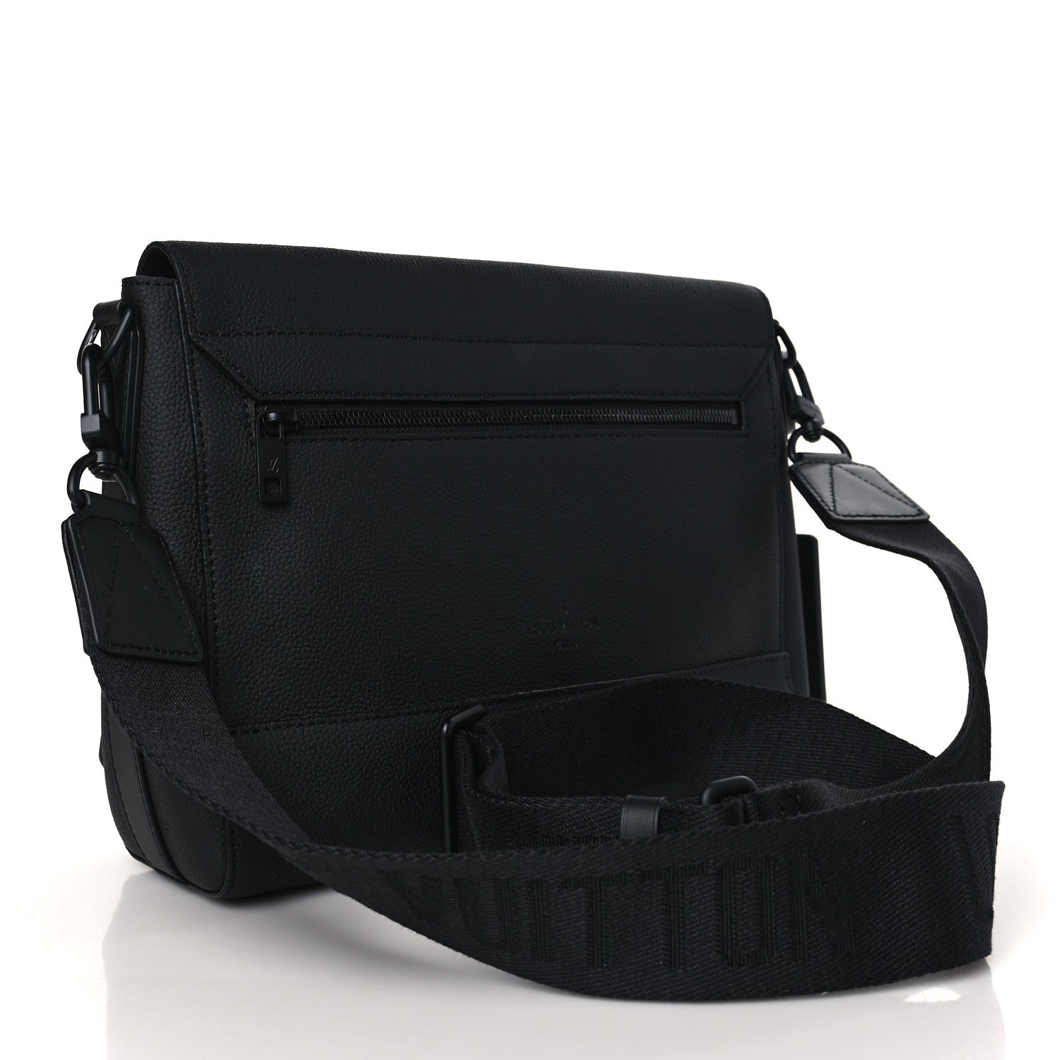Louis Vuitton Calfskin Aerogram Messenger Black 3 of 8