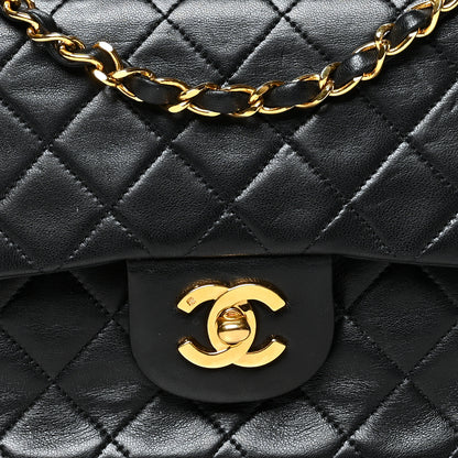 Chanel Lambskin Quilted Small Double Flap Black 8 of 11