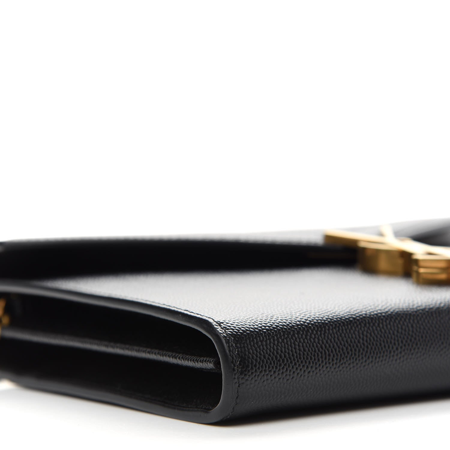 Saint Laurent Grain De Poudre Monogram Cassandra Chain Wallet Black Rouge Legion 8 of 9