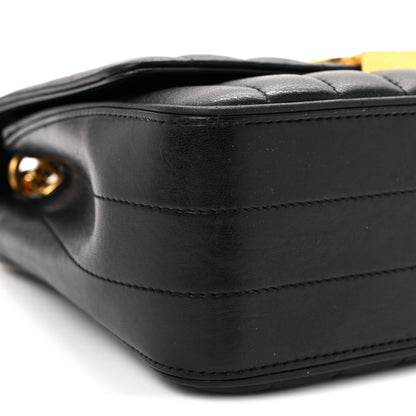 Saint Laurent Lambskin Matelasse Monogram Medium Vicky Chain Bag Black 8 of 9