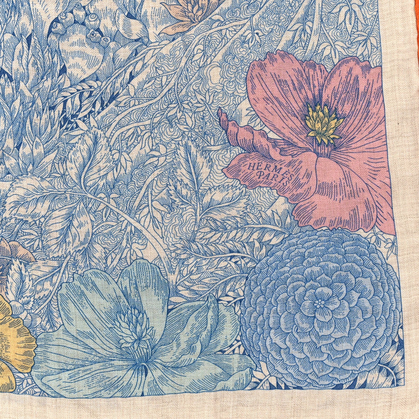 Cashmere Silk Retour a la Nature 140 Bleu Jean Rose Vert