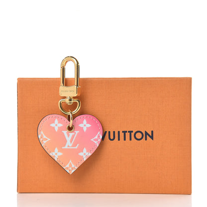 Louis Vuitton Vernis Degrade Love Lock Heart Key Holder Bag Charm Pink White 4 of 4