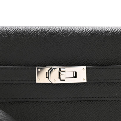 Hermes Epsom Kelly Wallet To Go Black 8 of 12