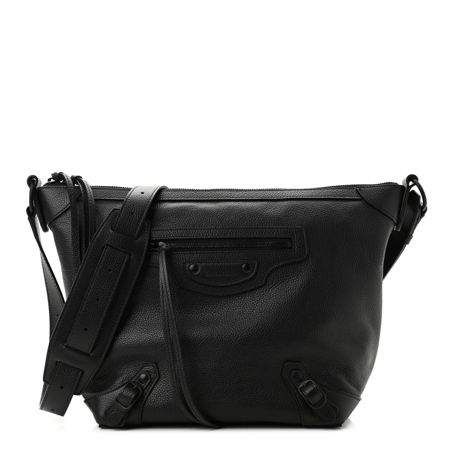 Grained Calfskin Black Hardware Small Neo Classic Hobo Black