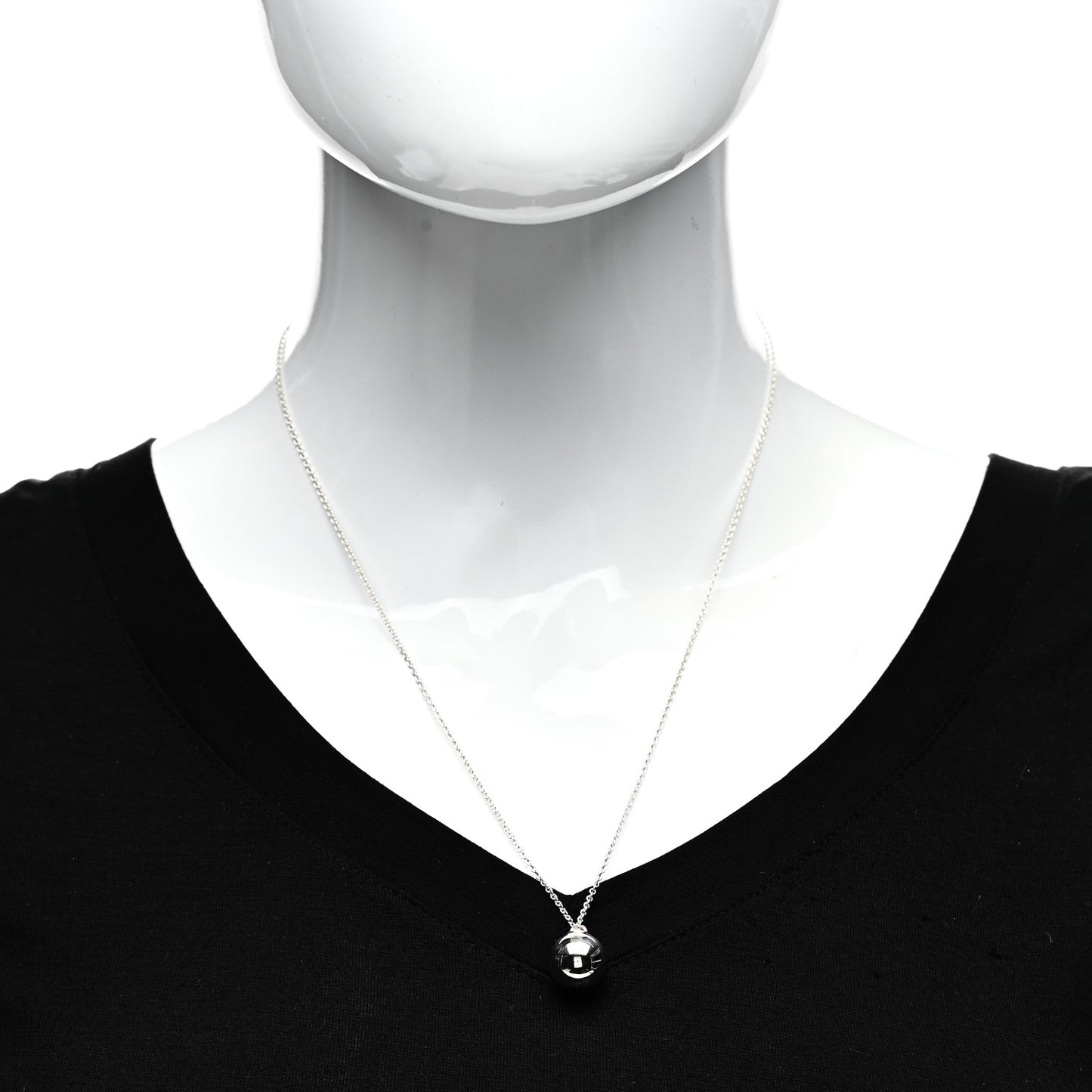 Sterling Silver 12.75mm HardWear Ball Pendant Necklace