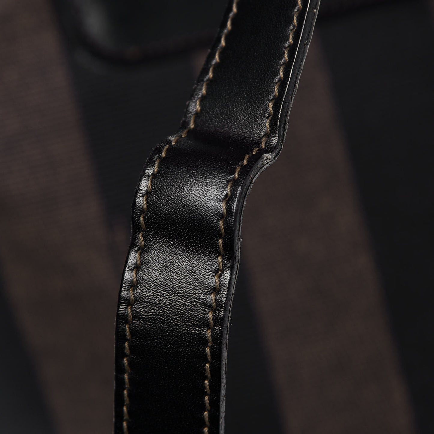 Coated Canvas Pequin Drawstring Backpack Tobacco