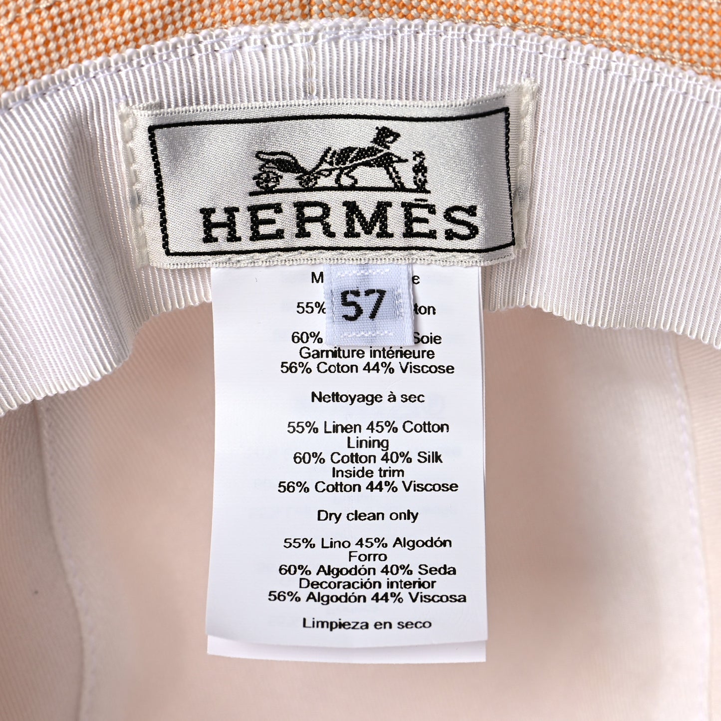 Linen Colette Hat 57 Jaune Itauba