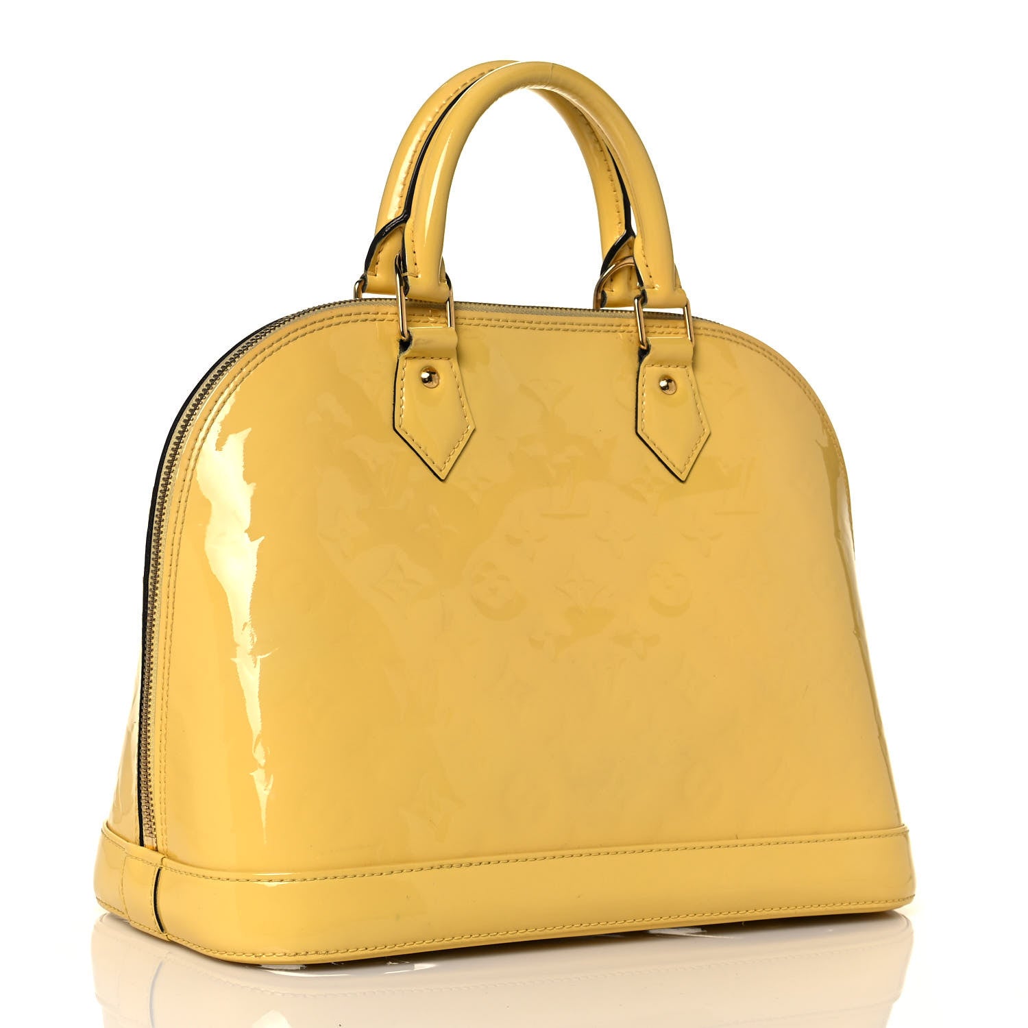 Louis Vuitton Vernis Alma MM Citrine 2 of 14
