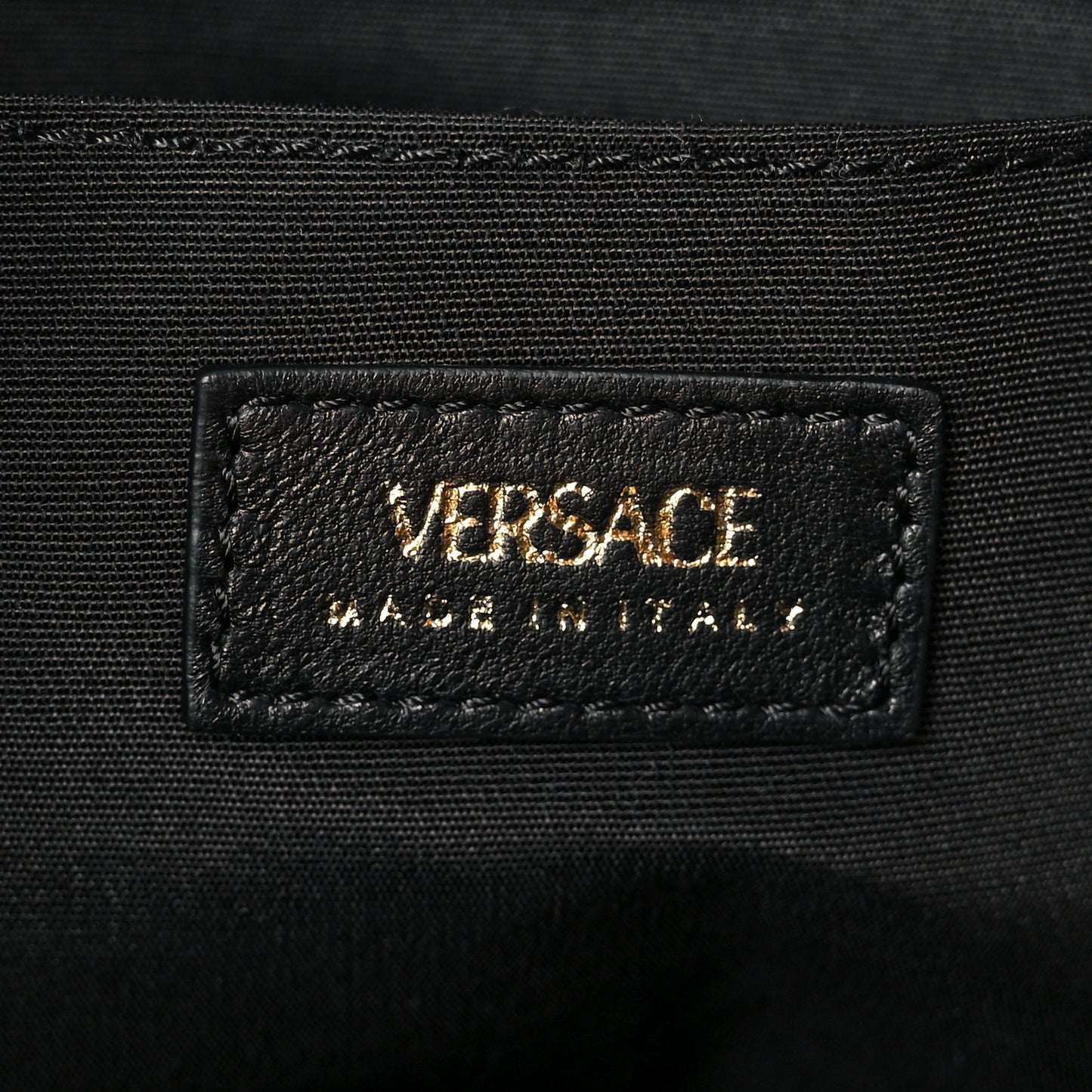 Nappa Quilted Medusa Chain Shoulder Bag Black