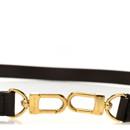 Louis Vuitton Calfskin Adjustable Speedy Bandouliere Shoulder Strap Brown 3 of 4