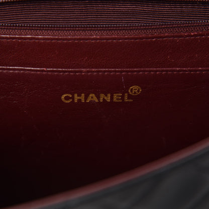 Chanel Lambskin Quilted XL Jumbo Single Flap Black 6 of 16