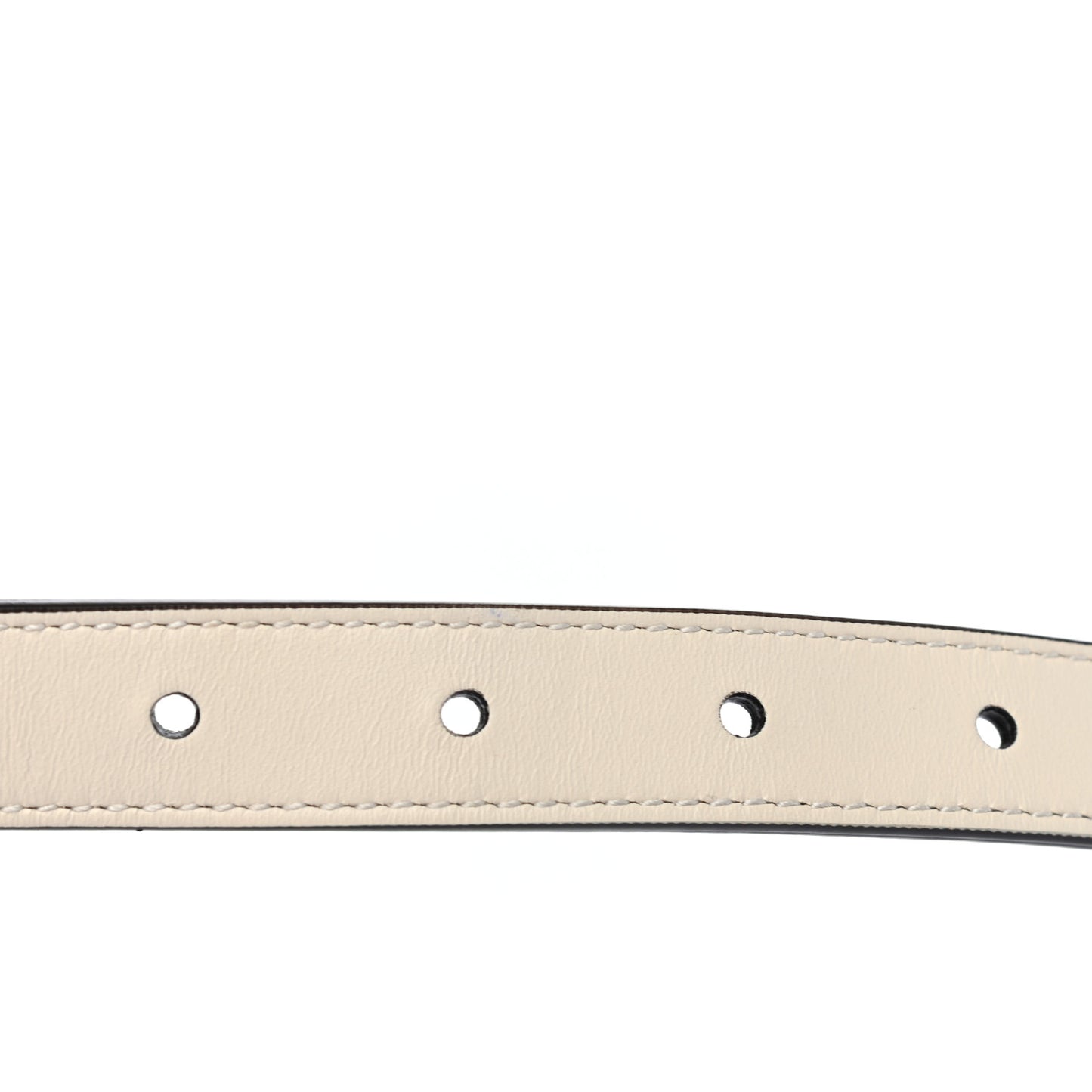 Calfskin Double G 20mm Belt 80 32 Mystic White