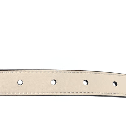 Gucci Calfskin Double G 20mm Belt 80 32 Mystic White 4 of 5