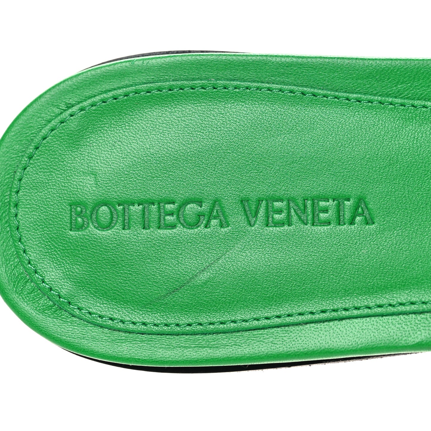 Nappa Matelasse Padded Flat Sandals 40 Parakeet