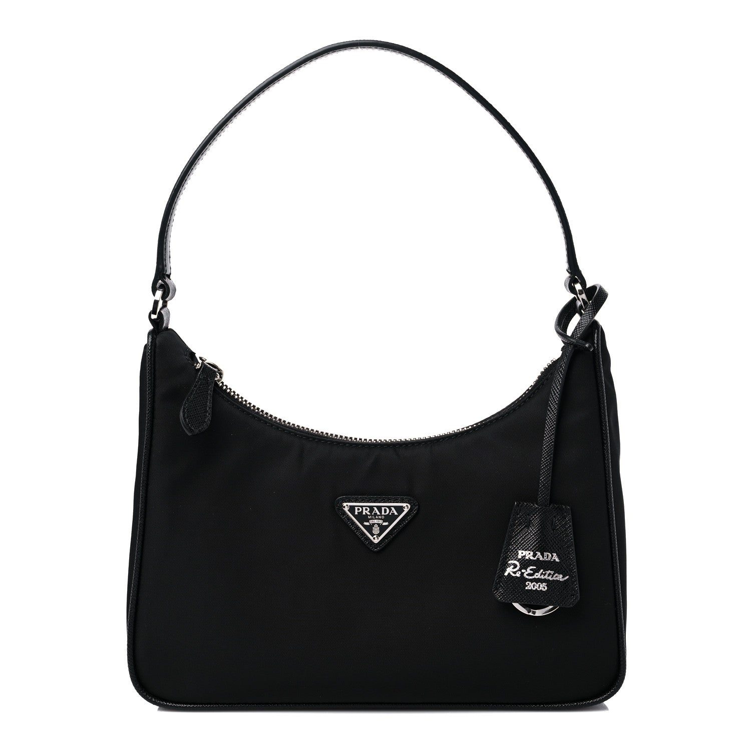 Prada Tessuto Nylon Saffiano Mini Re-Edition 2005 Bag Black 1 of 9